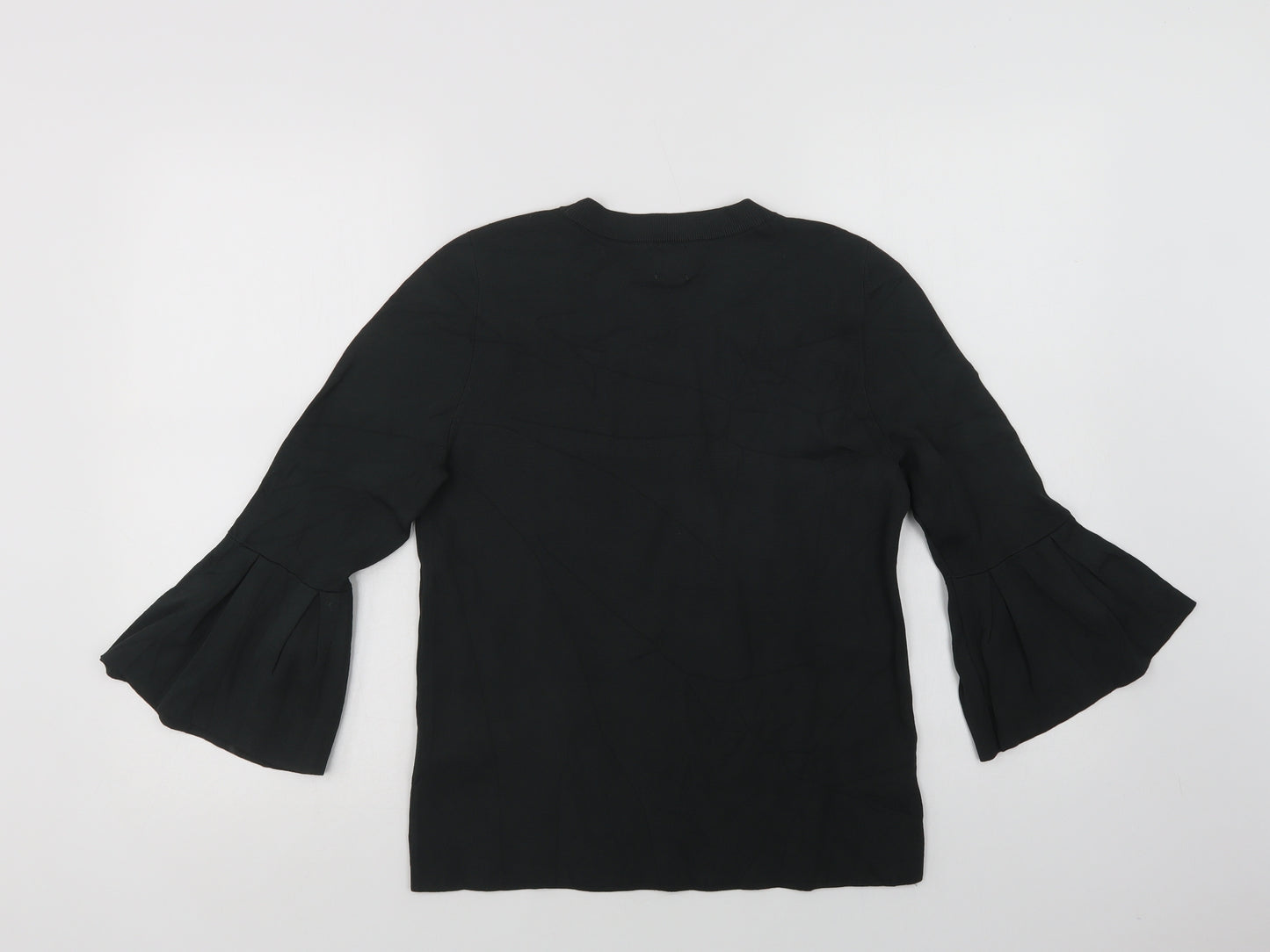 H&M Womens Green Crew Neck  Viscose Pullover Jumper Size M