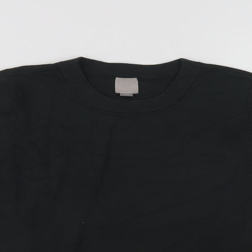 H&M Womens Green Crew Neck  Viscose Pullover Jumper Size M