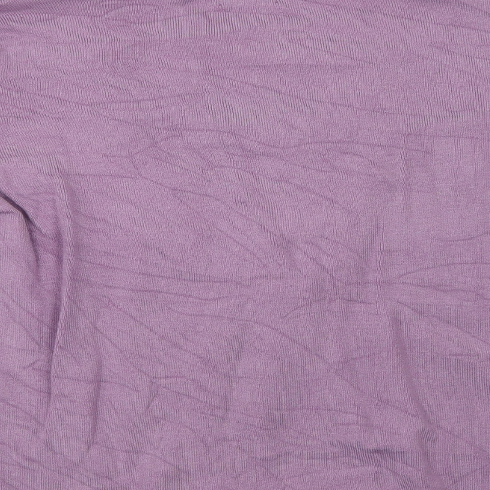 Eastex Womens Purple V-Neck  Viscose Cardigan Jumper Size 18