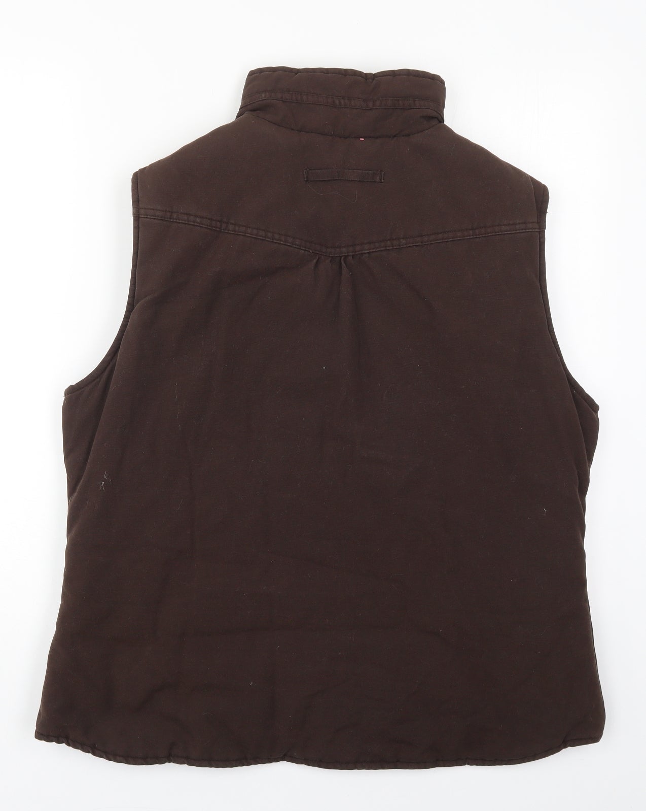 Hawkshead Womens Brown   Gilet Coat Size 16  Button - .