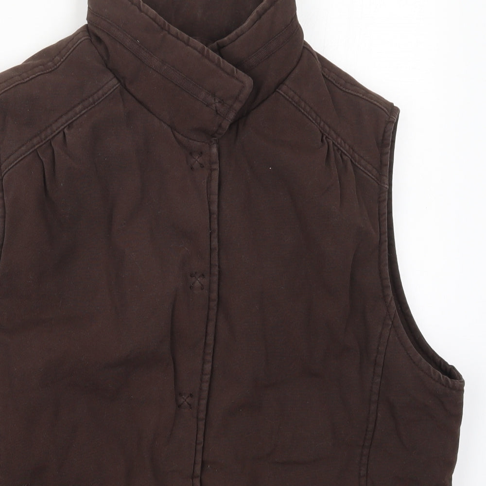 Hawkshead Womens Brown   Gilet Coat Size 16  Button - .