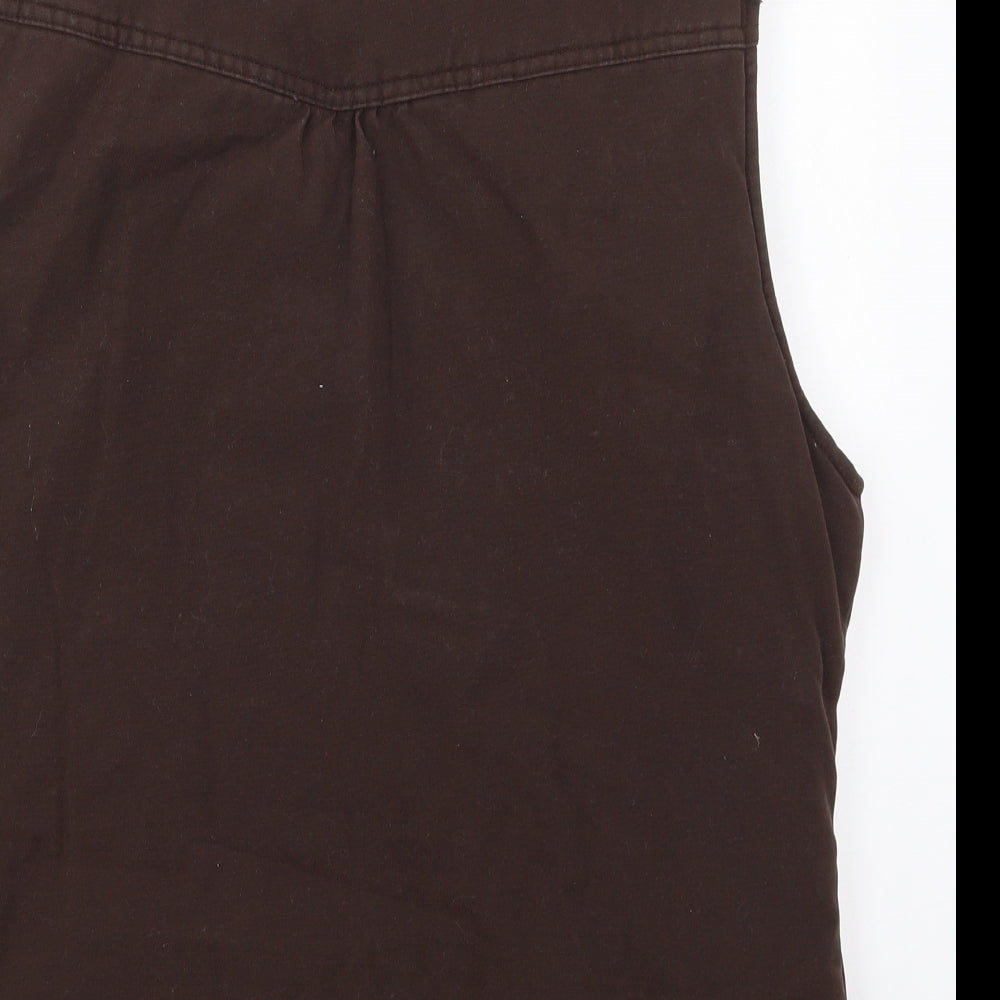 Hawkshead Womens Brown   Gilet Coat Size 16  Button - .