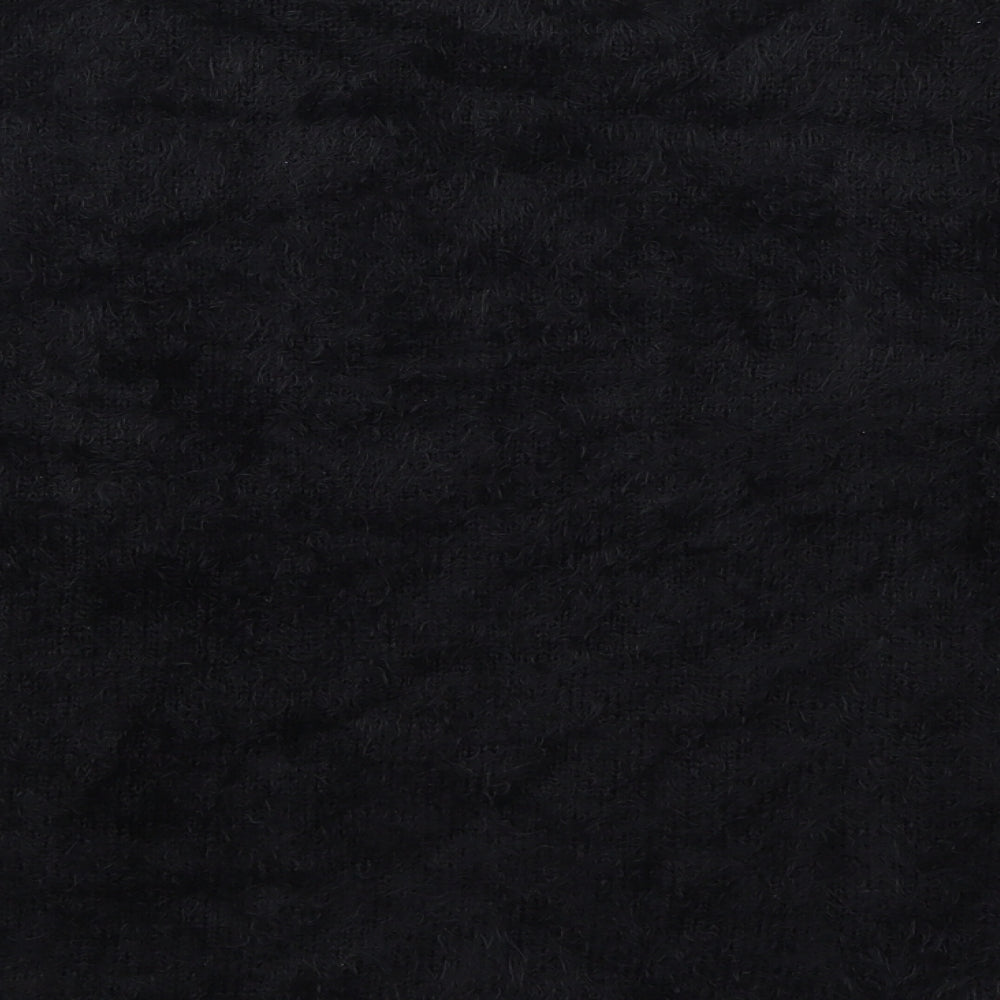 ESMARA Womens Black Round Neck  Nylon Pullover Jumper Size L