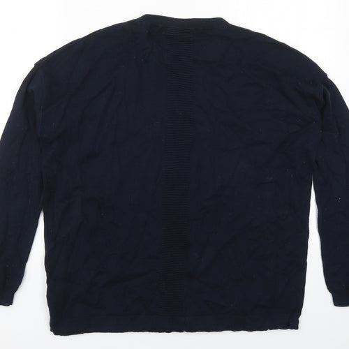 NEXT Womens Blue Round Neck  Cotton Pullover Jumper Size 12