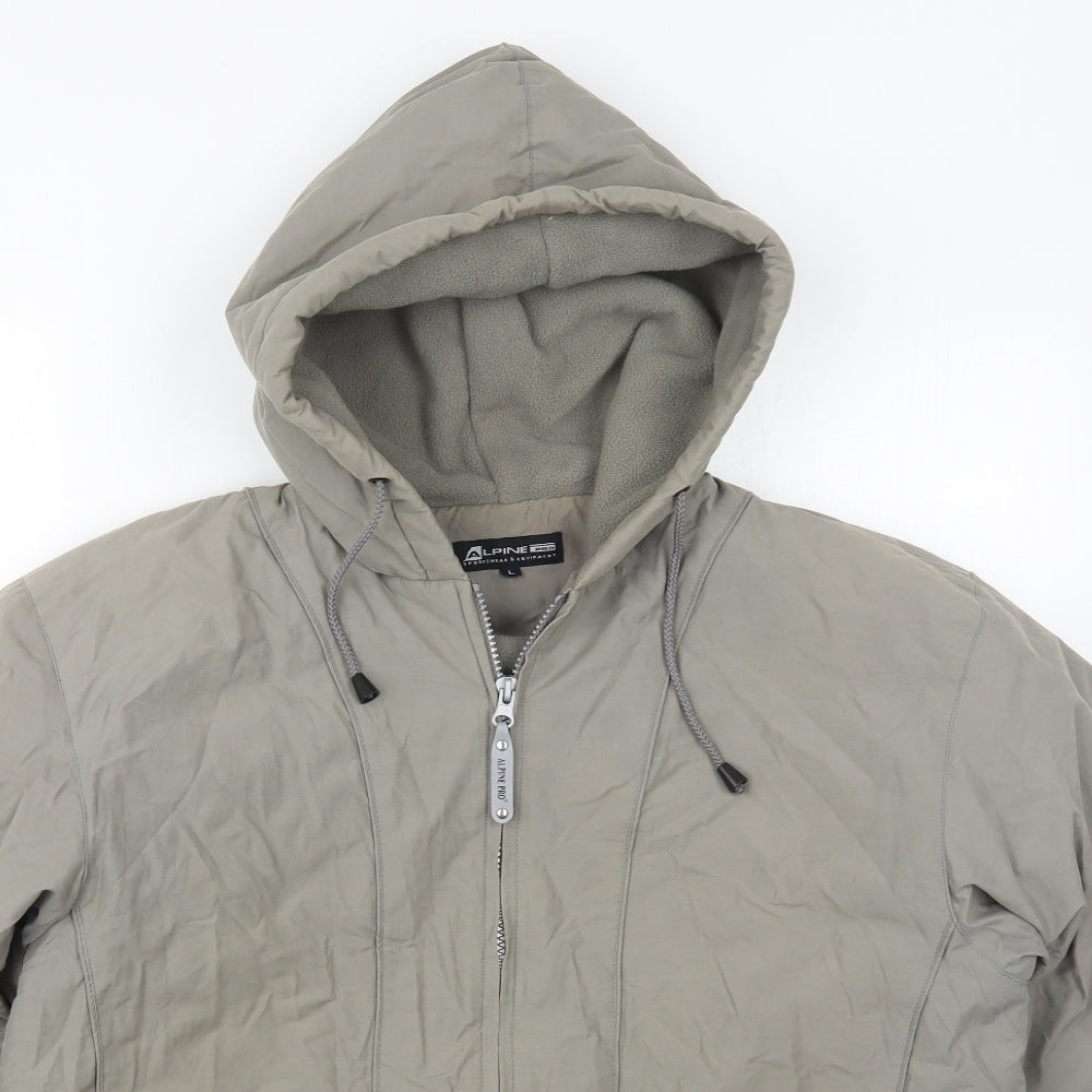 Alpine Mens Green   Jacket Coat Size L  Zip