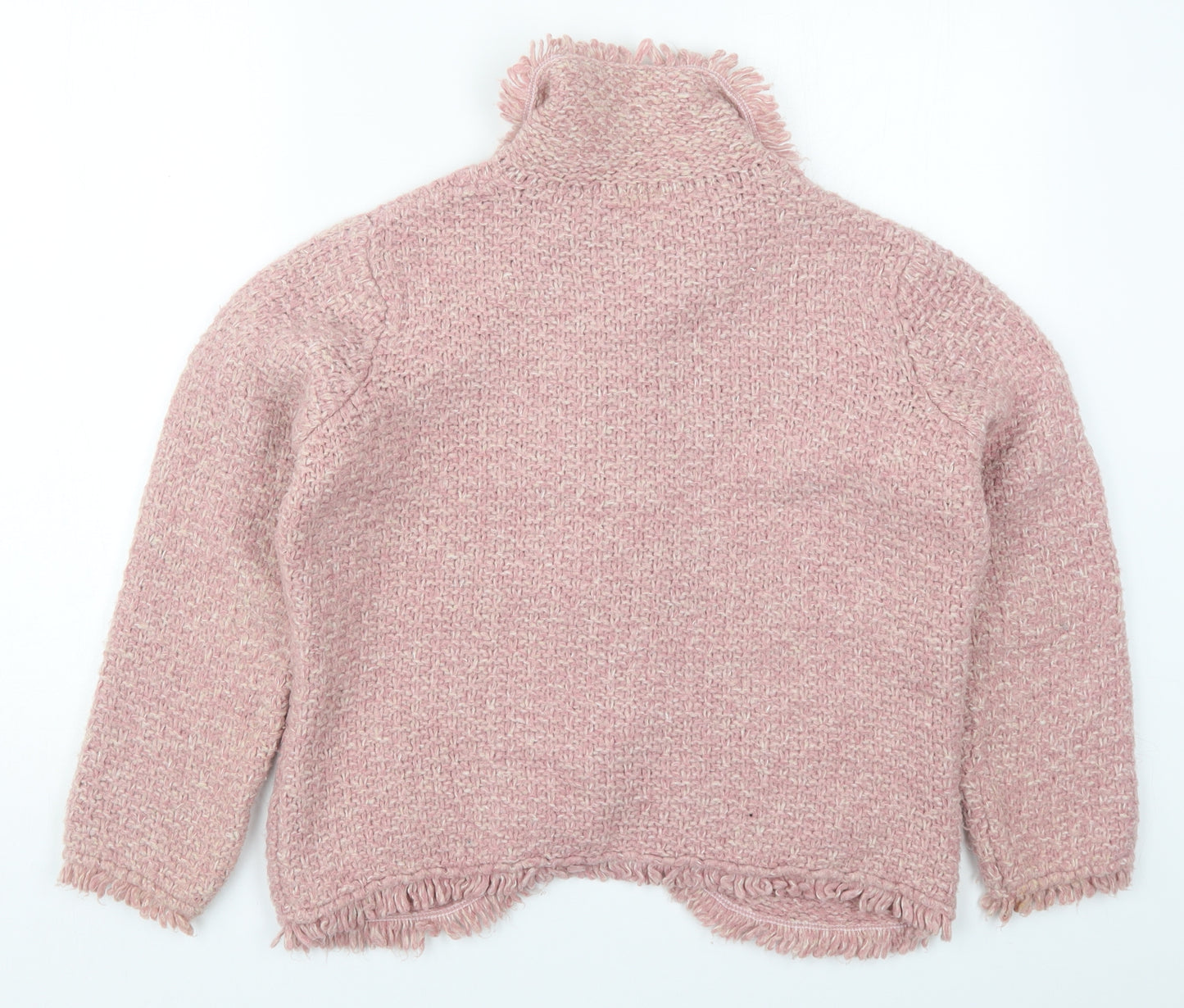 Marks and Spencer Womens Pink   Jacket Coatigan Size 14  Button