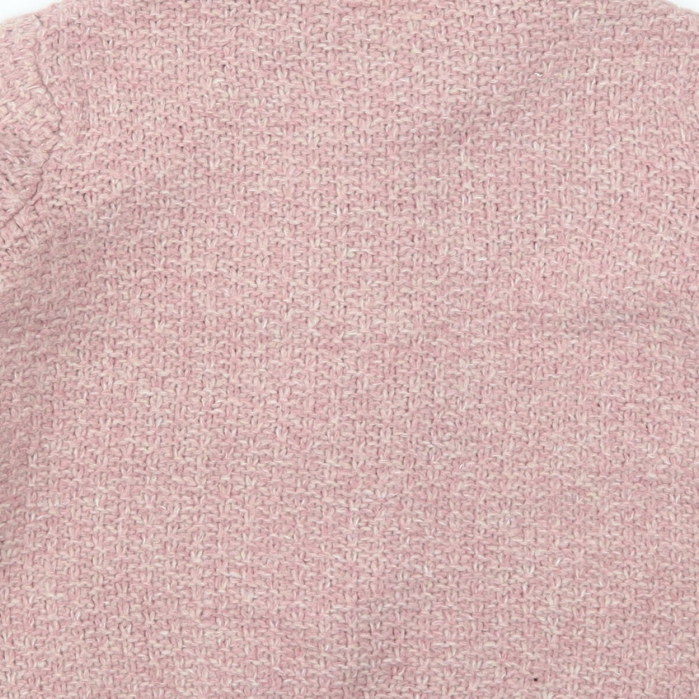 Marks and Spencer Womens Pink   Jacket Coatigan Size 14  Button