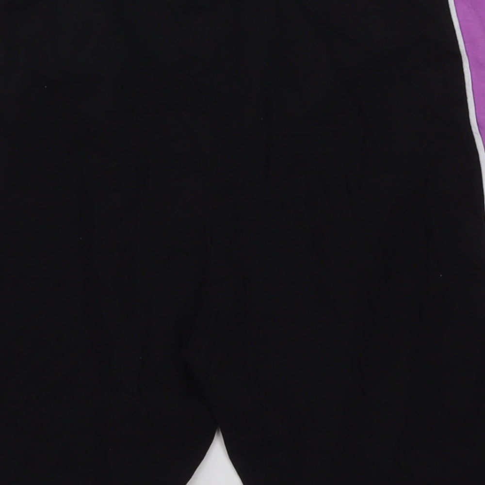 NEXT Boys Black  Cotton Sweat Shorts Size 11 Years  Regular Drawstring - Purple