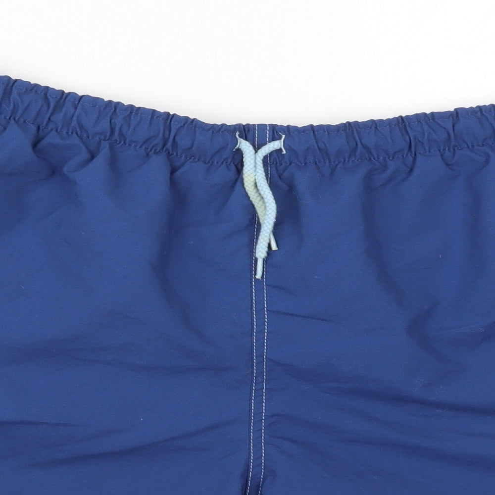Oxylane Mens Blue  Polyester Athletic Shorts Size 4XL L8 in Regular Drawstring