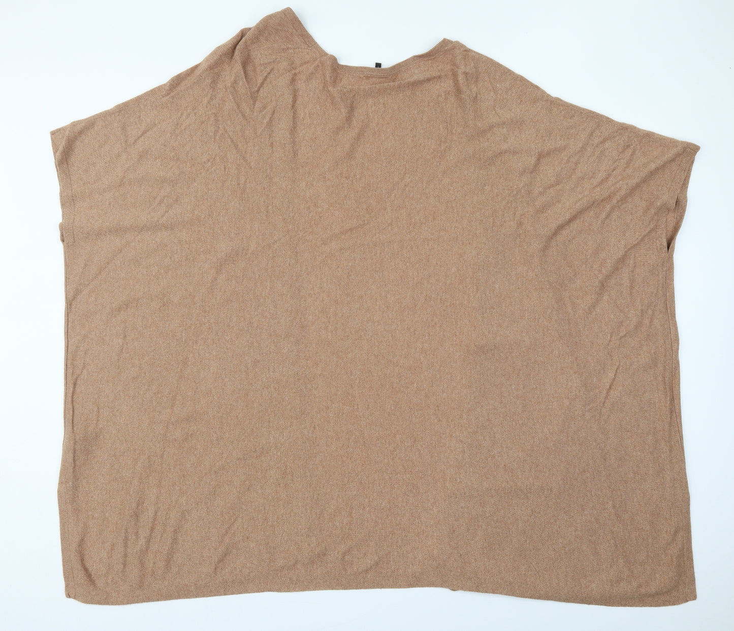 NEXT Womens Brown V-Neck  Viscose Full Zip Jumper Size S