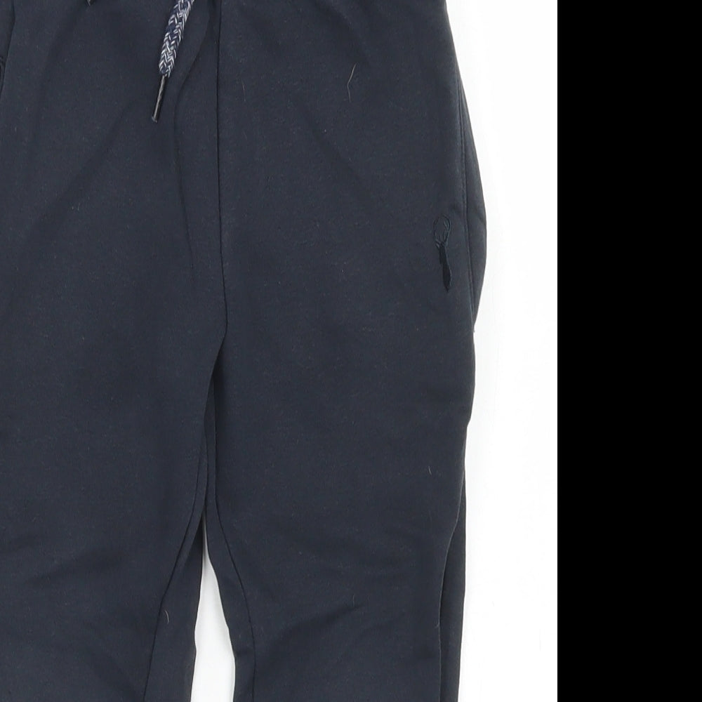 NEXT Boys Blue  Cotton Jogger Trousers Size 4 Years  Slim Drawstring