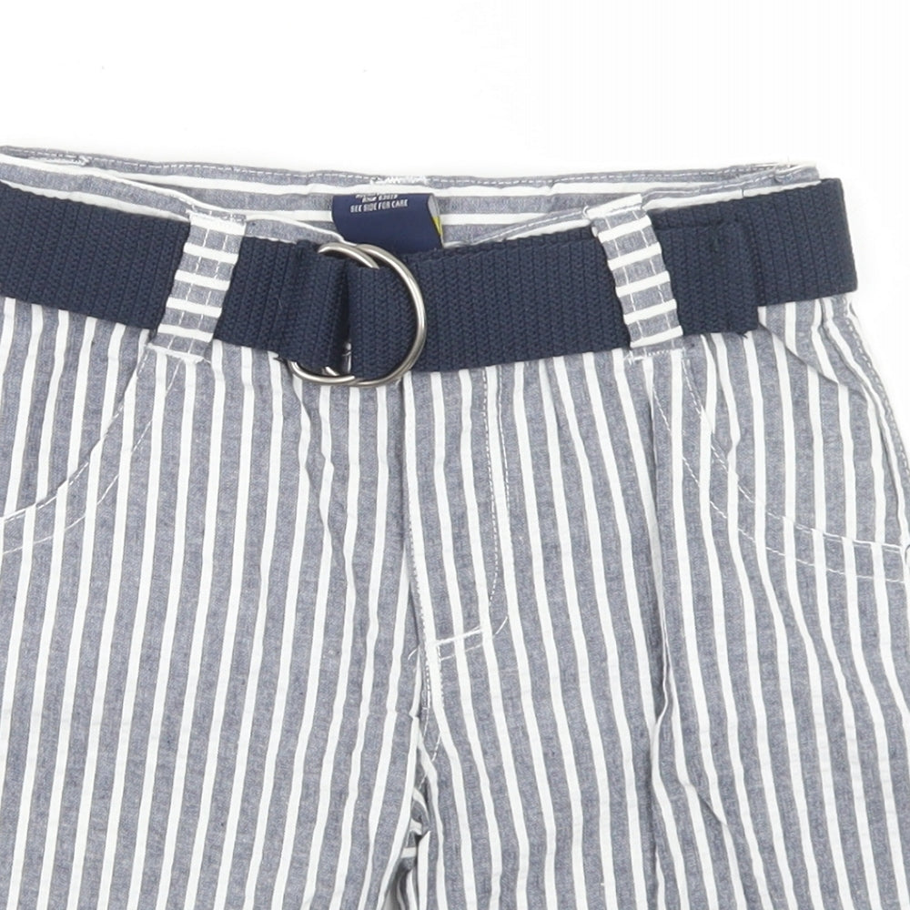 Company 81 Boys Grey Striped Cotton Chino Shorts Size 5 Years  Regular