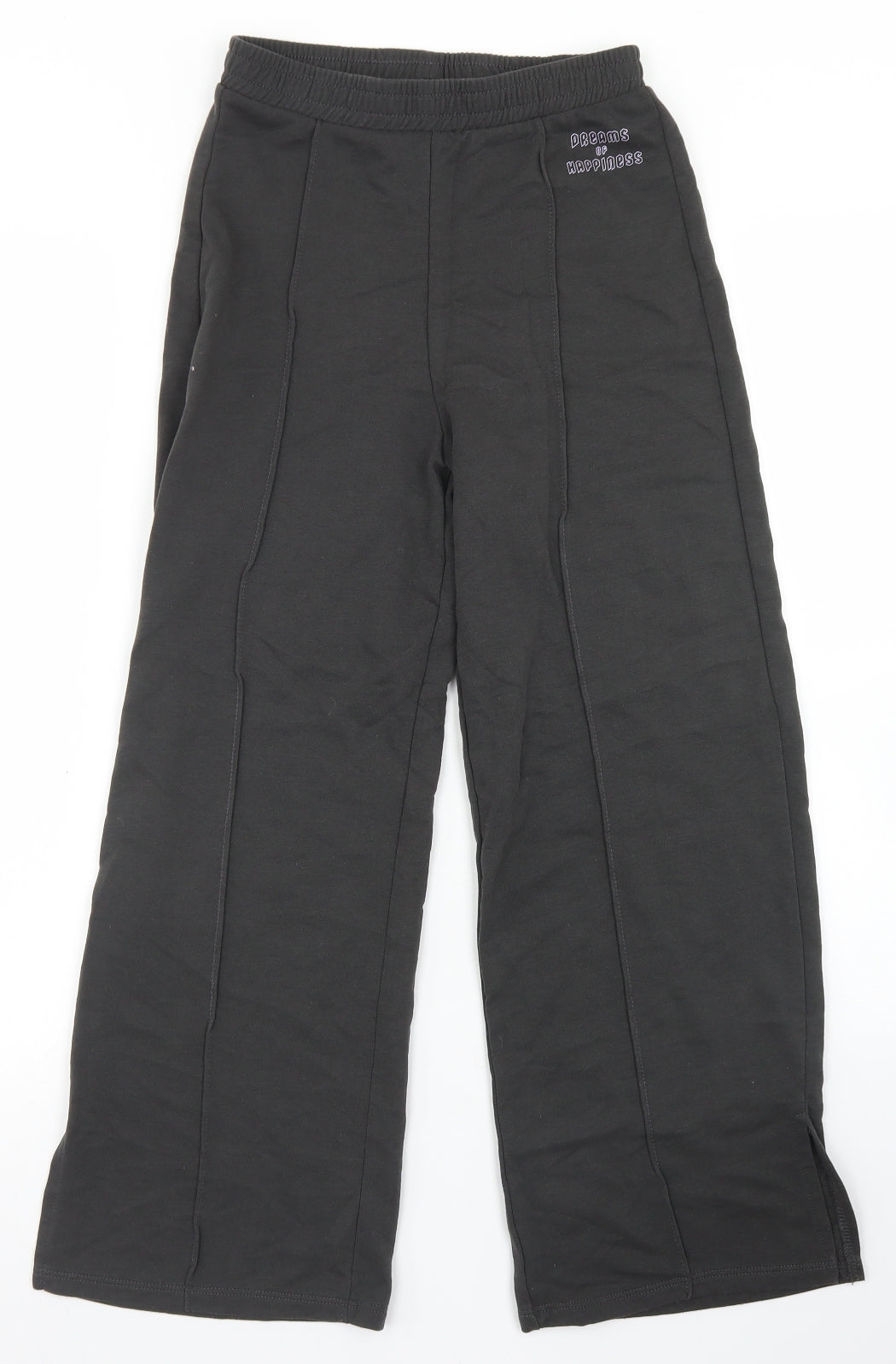 H&M Girls Grey  Cotton Jogger Trousers Size 10-11 Years  Regular  - Dreams Of Happiness