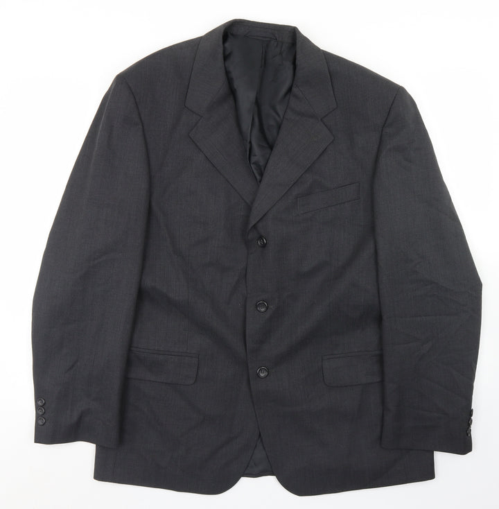 Burton Mens Grey  Polyester Jacket Blazer Size 42