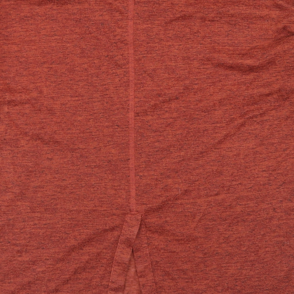 NEXT Womens Brown  Polyester Basic T-Shirt Size 14 Round Neck