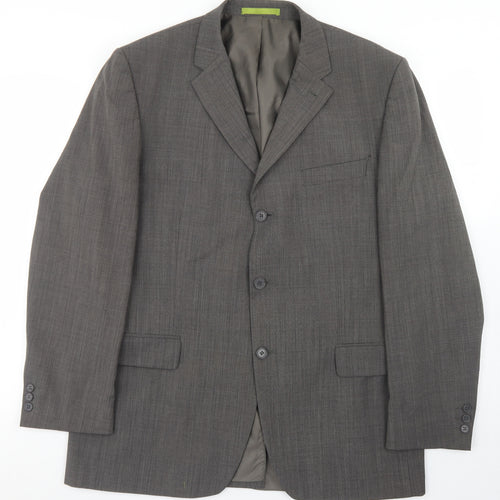 Burton Mens Brown  Polyester Jacket Blazer Size 42