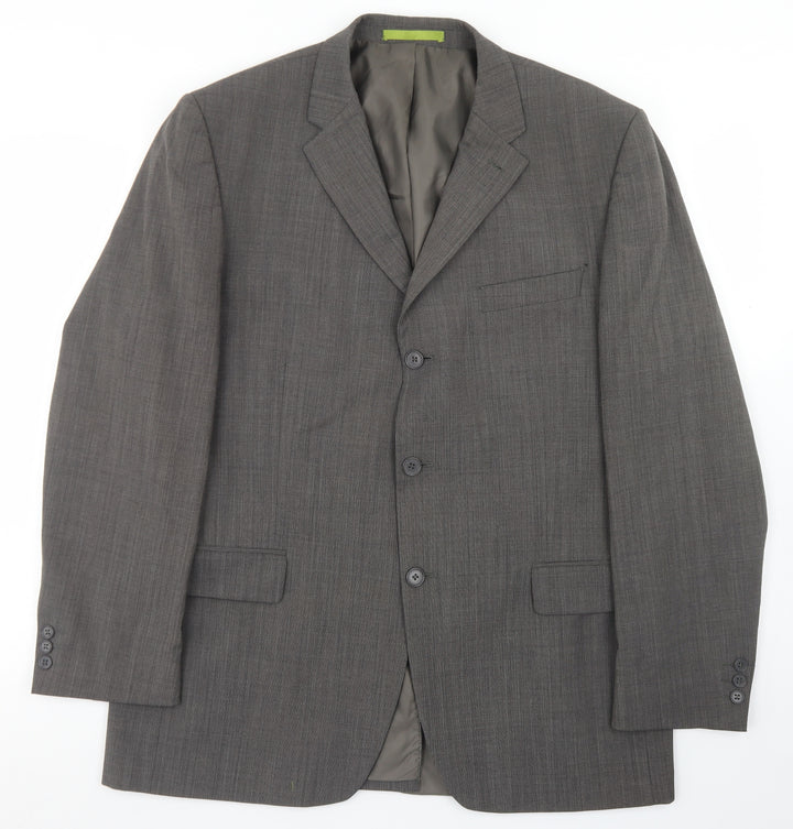 Burton Mens Brown  Polyester Jacket Blazer Size 42