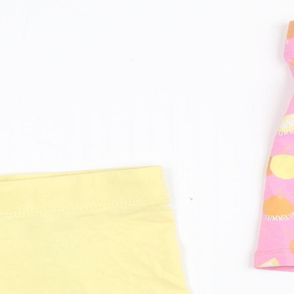 Primark Girls Pink  Cotton Biker Shorts Size 2-3 Years  Regular  - Summer Fun