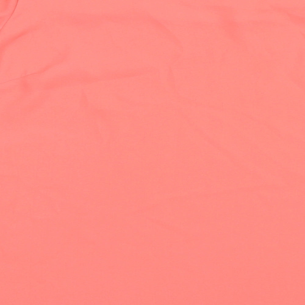 Atmosphere Womens Pink  Polyester Basic Blouse Size 10 Off the Shoulder