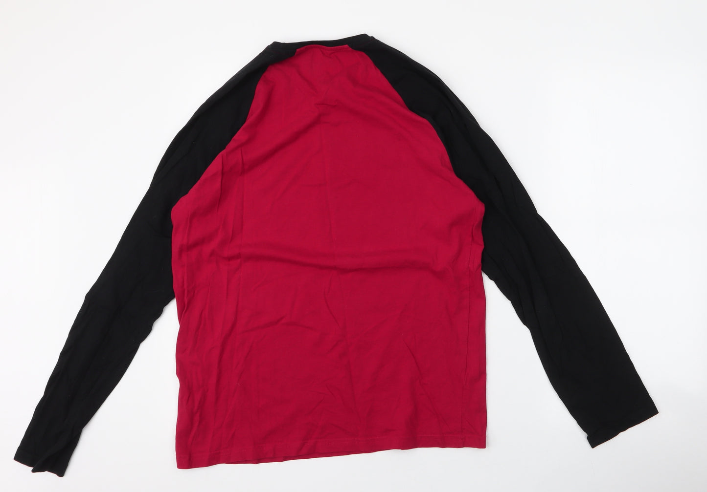 Matalan Mens Red  100% Cotton  Pyjama Top Size M  Pullover - slept like a log
