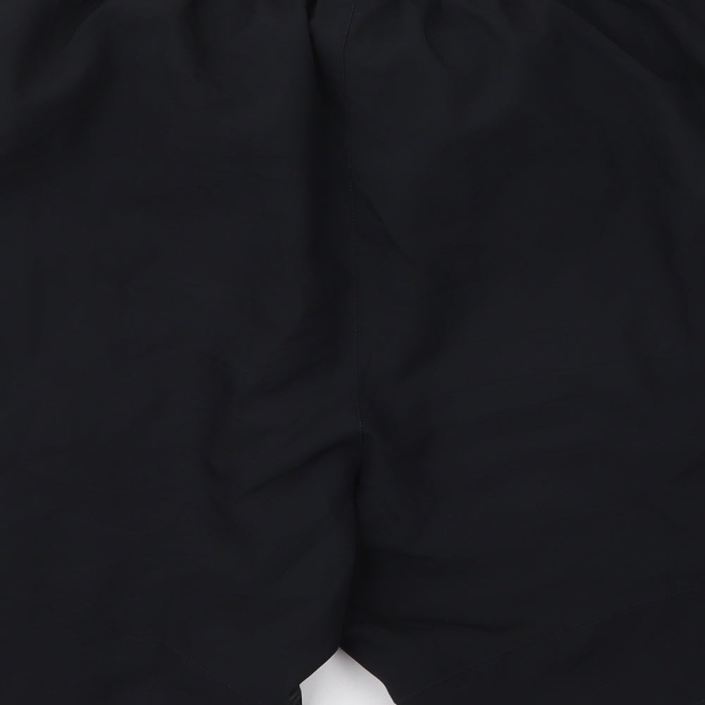 Nike Mens Black  100% Polyester Athletic Shorts Size L  Regular Drawstring