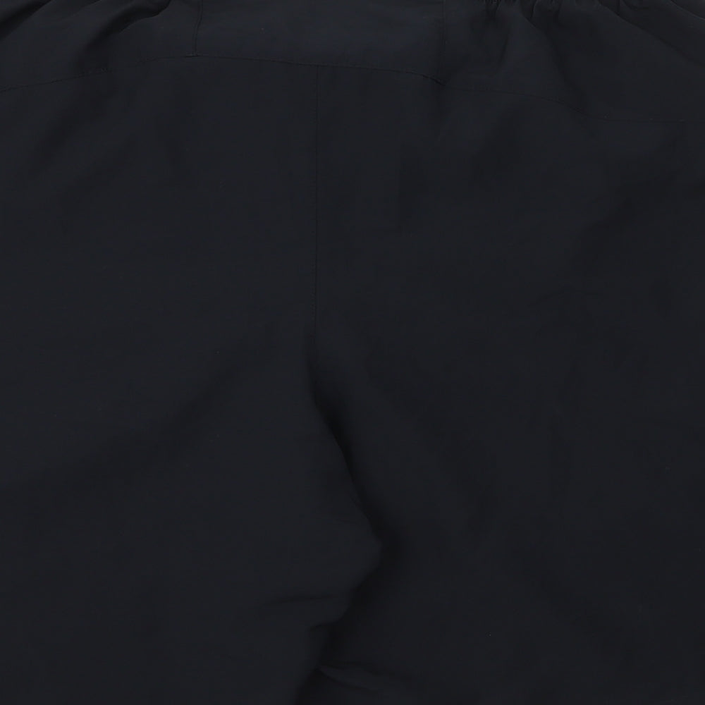 Under Amour Mens Black  Polyester Athletic Shorts Size L L10 in Regular Drawstring