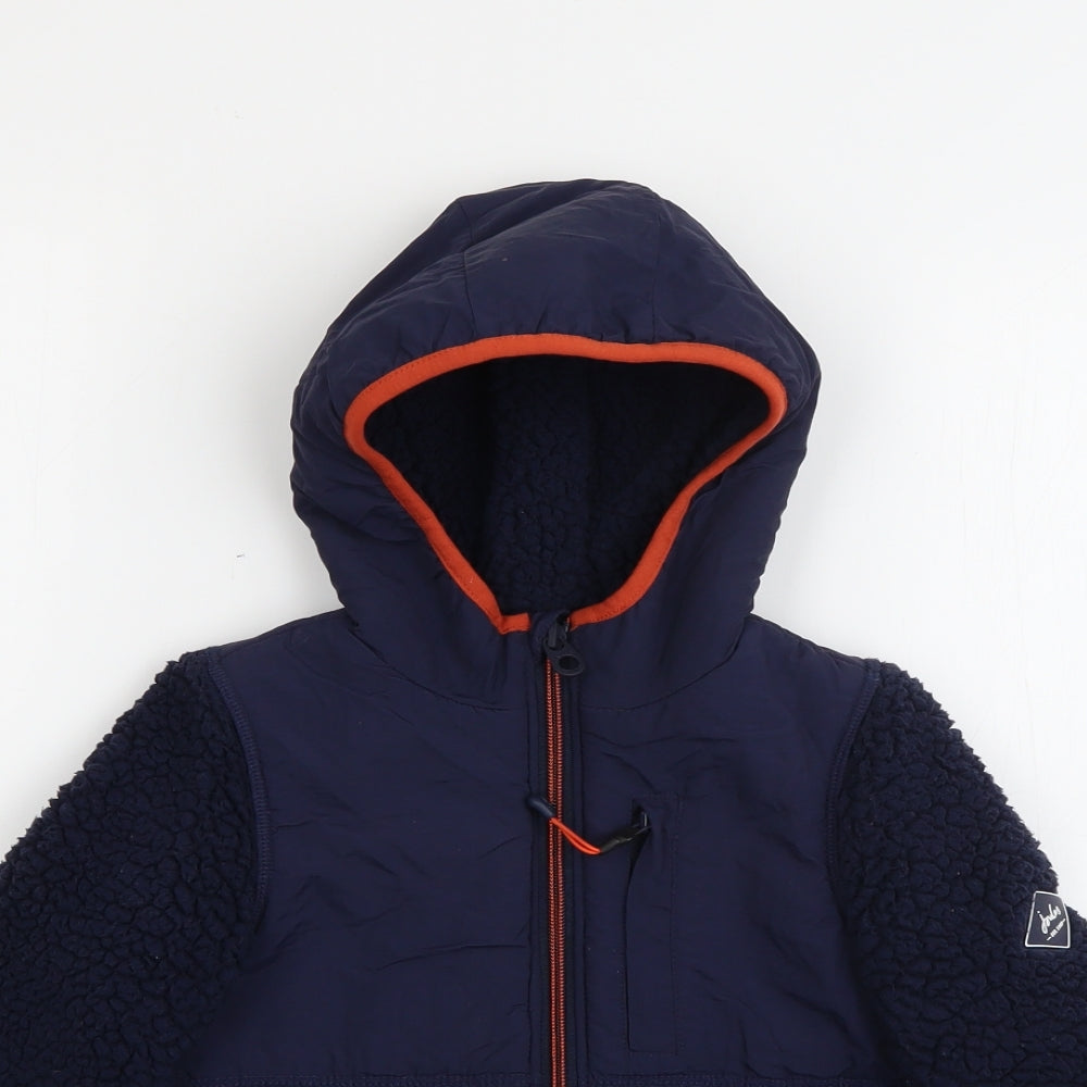 Joules Boys Blue  Polyester Full Zip Hoodie Size 5 Years  Zip