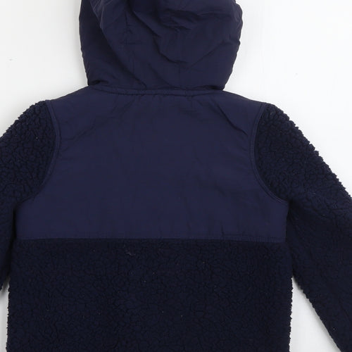 Joules Boys Blue  Polyester Full Zip Hoodie Size 5 Years  Zip