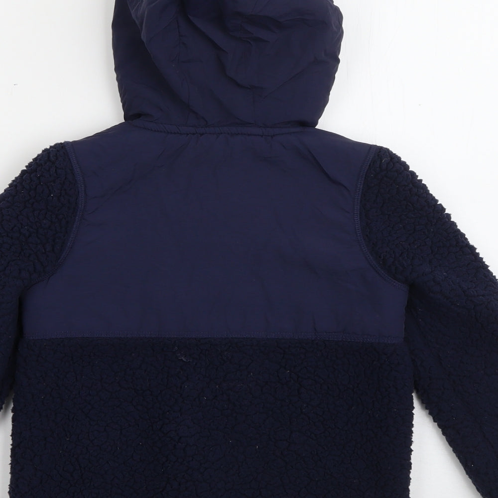 Joules Boys Blue  Polyester Full Zip Hoodie Size 5 Years  Zip