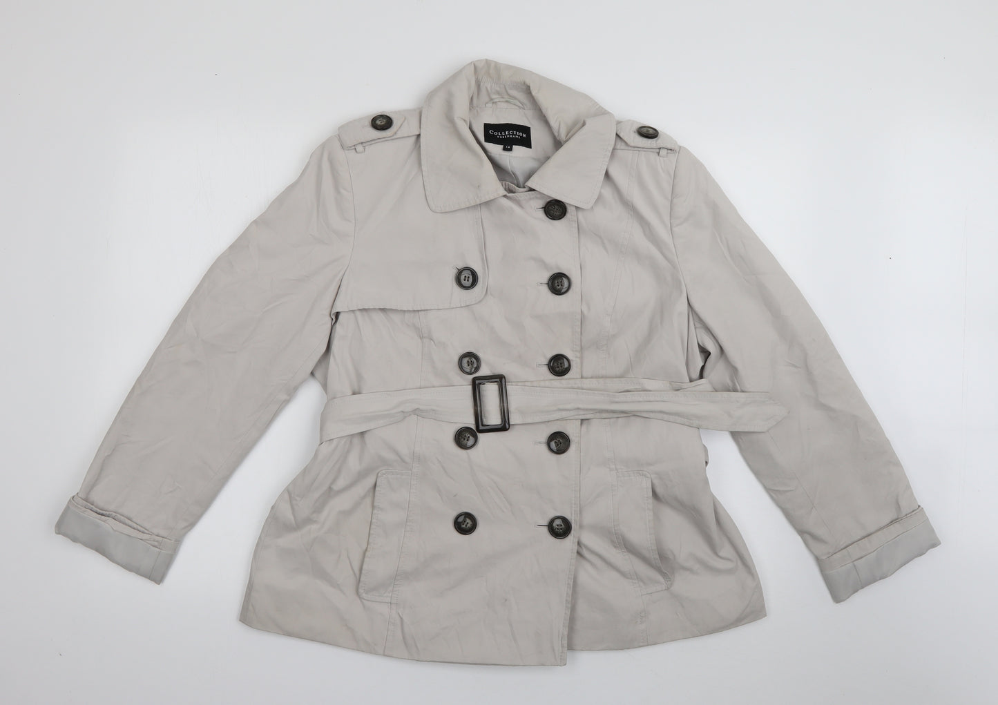 Debenhams Womens Beige   Trench Coat Coat Size 16