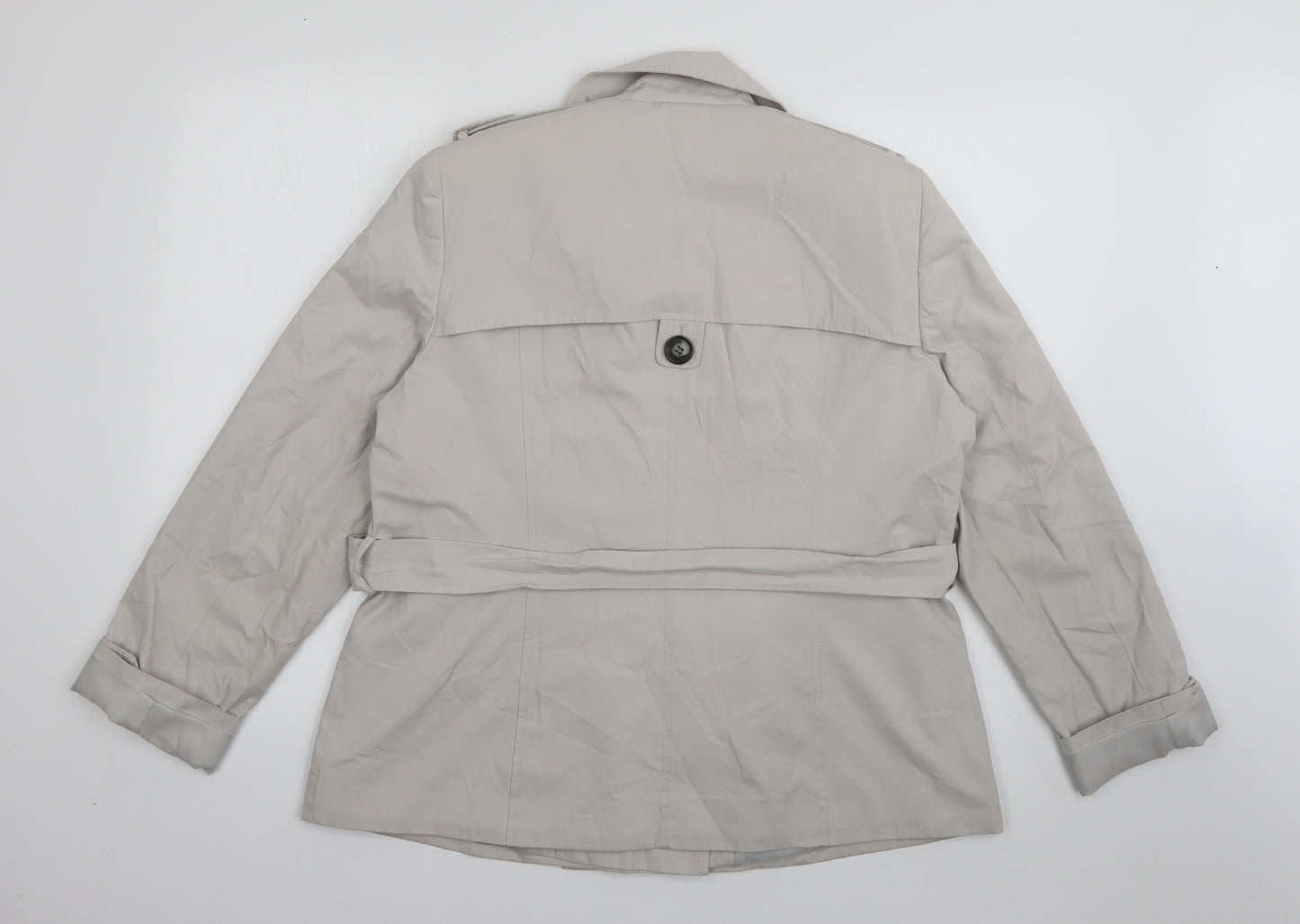 Debenhams Womens Beige   Trench Coat Coat Size 16