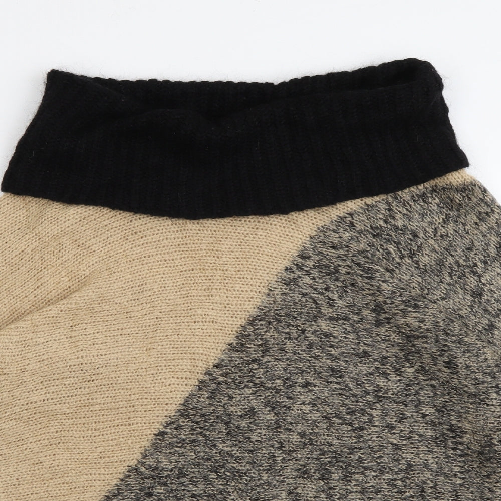Wallis Womens Beige Roll Neck  Acrylic Pullover Jumper Size M