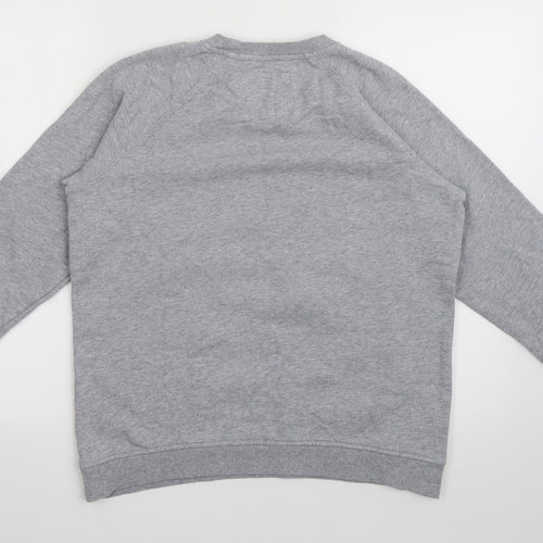 Crew Clothing Womens Grey Crew Neck  Cotton Pullover Jumper Size 12