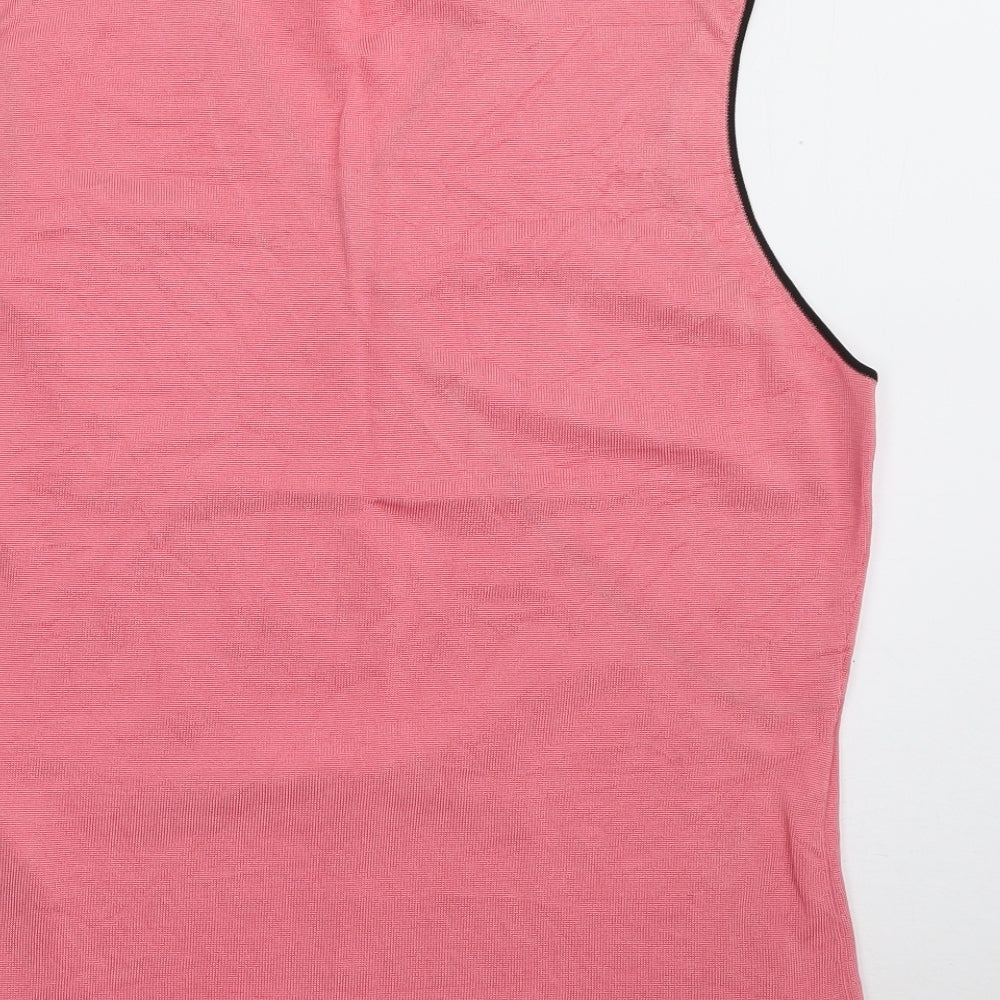 Planet Womens Pink  Viscose Wrap Blouse Size L V-Neck