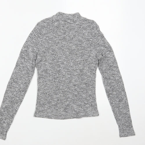 River Island Womens Grey  Polyester Pullover Sweatshirt Size 8