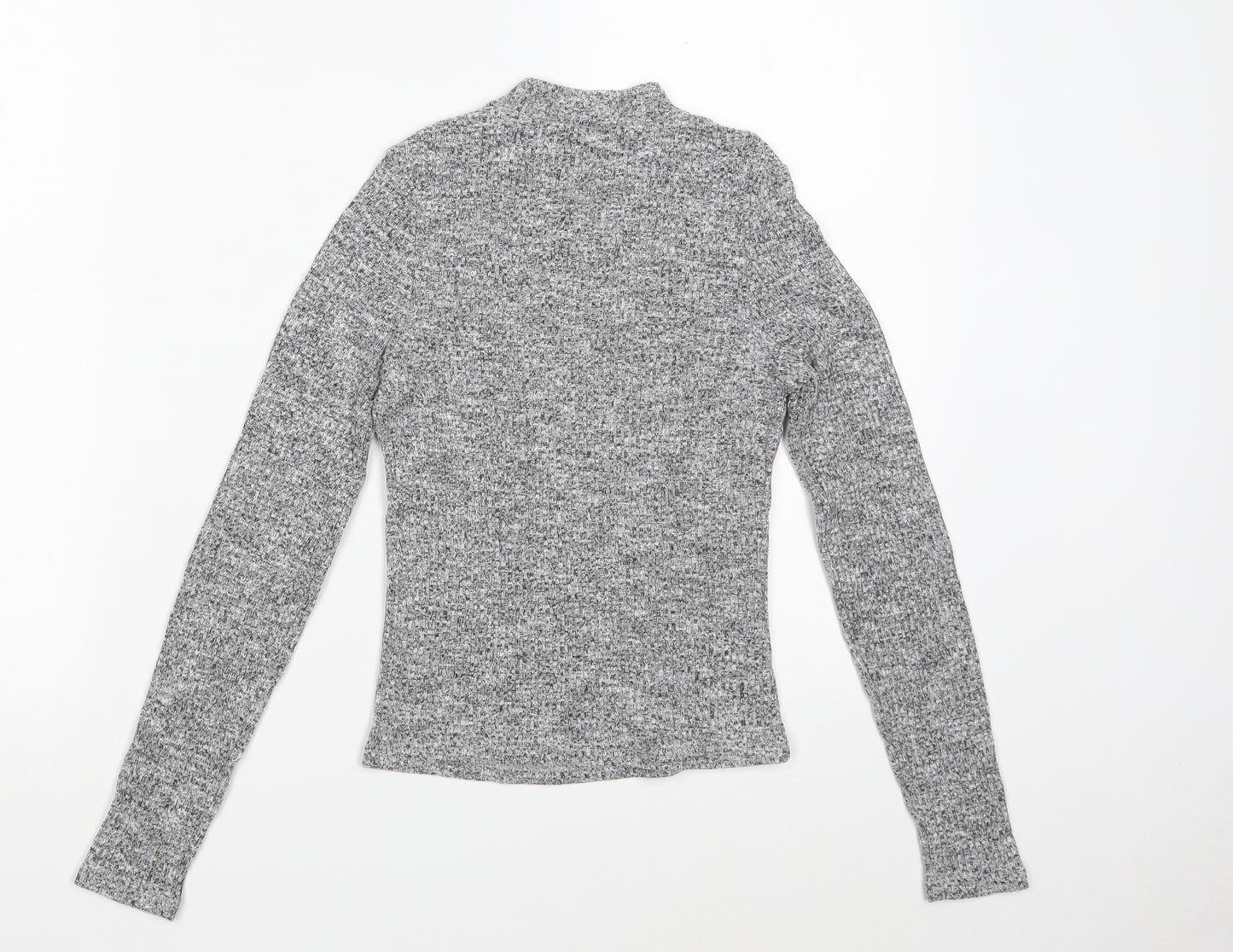 River Island Womens Grey  Polyester Pullover Sweatshirt Size 8