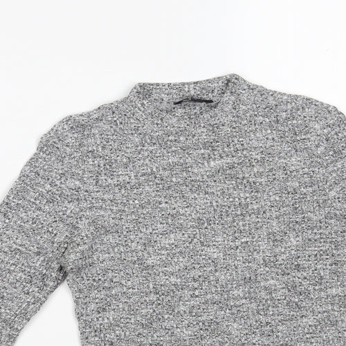 River Island Womens Grey  Polyester Pullover Sweatshirt Size 8
