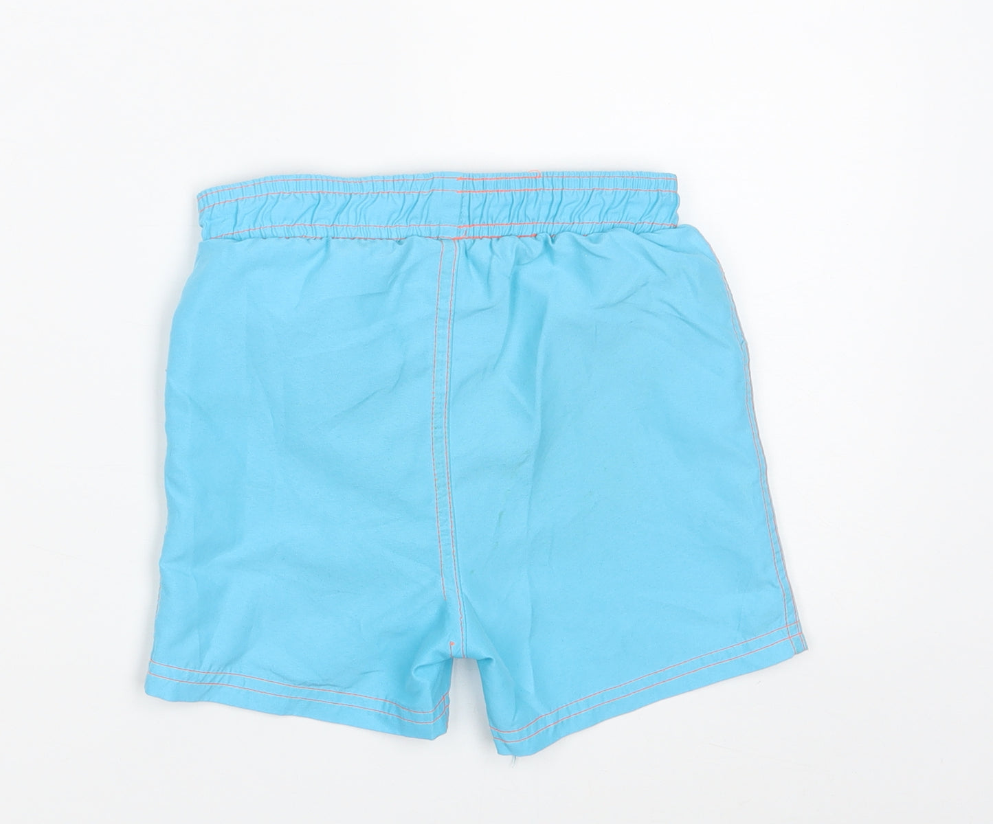 F&F Boys Blue  100% Polyester Sweat Shorts Size 2-3 Years  Regular  - Waist 20in