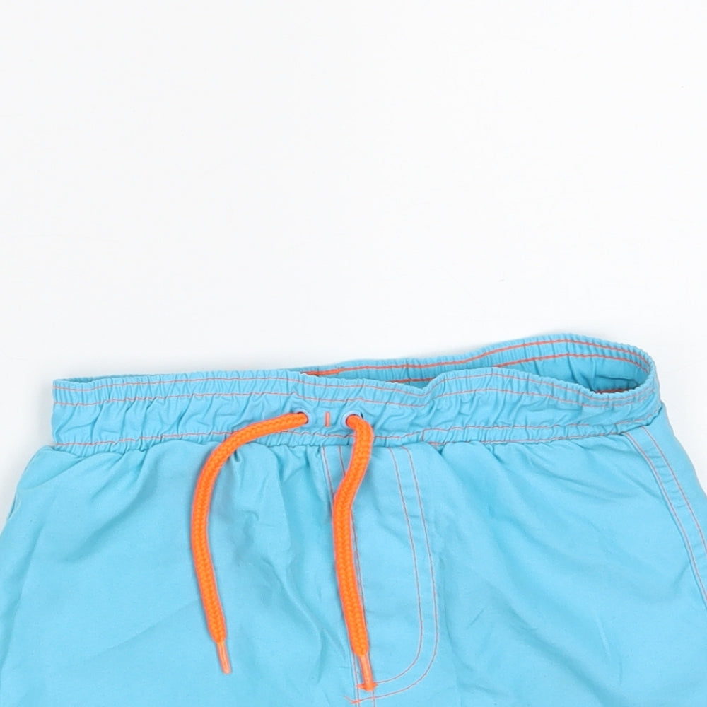 F&F Boys Blue  100% Polyester Sweat Shorts Size 2-3 Years  Regular  - Waist 20in