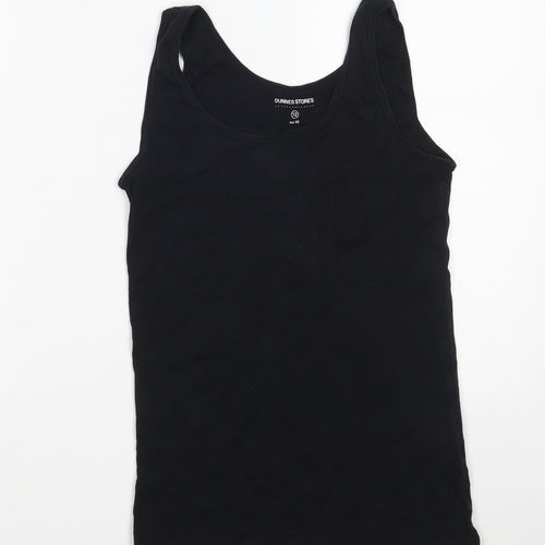 Dunnes Stores Womens Black  100% Cotton Vest Sweatshirt Size 12