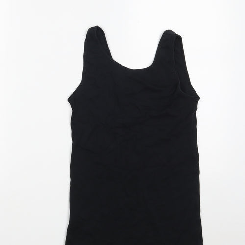Dunnes Stores Womens Black  100% Cotton Vest Sweatshirt Size 12