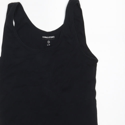 Dunnes Stores Womens Black  100% Cotton Vest Sweatshirt Size 12