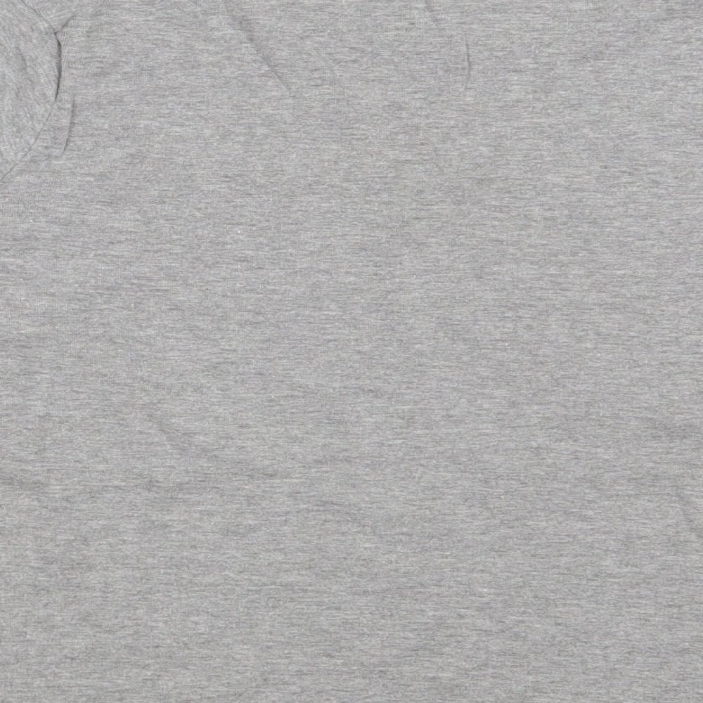 F&F Womens Grey  Cotton Basic T-Shirt Size 20 Crew Neck