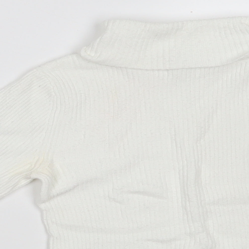 Miss Selfridge Womens White  Nylon Pullover Sweatshirt Size 6