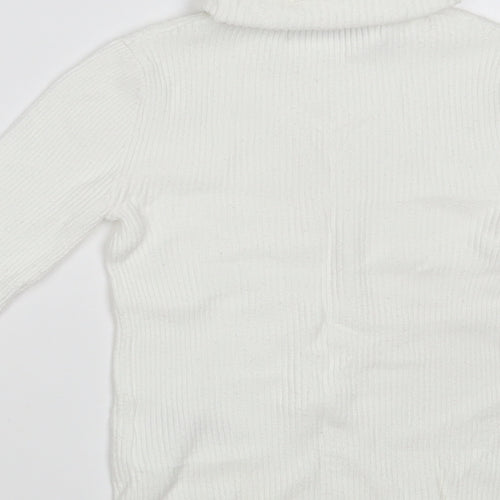 Miss Selfridge Womens White  Nylon Pullover Sweatshirt Size 6