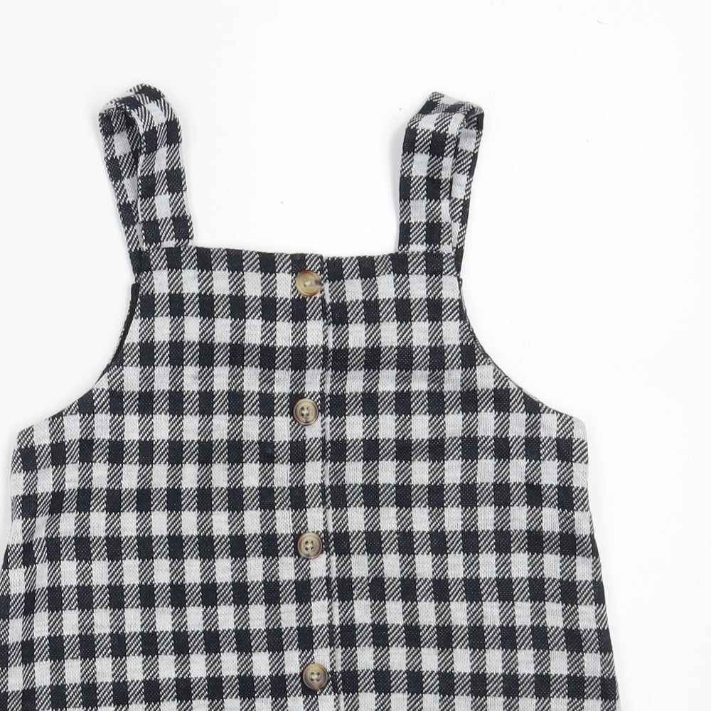 F&F Girls Black Geometric Acrylic Pencil Dress  Size 4-5 Years  Square Neck