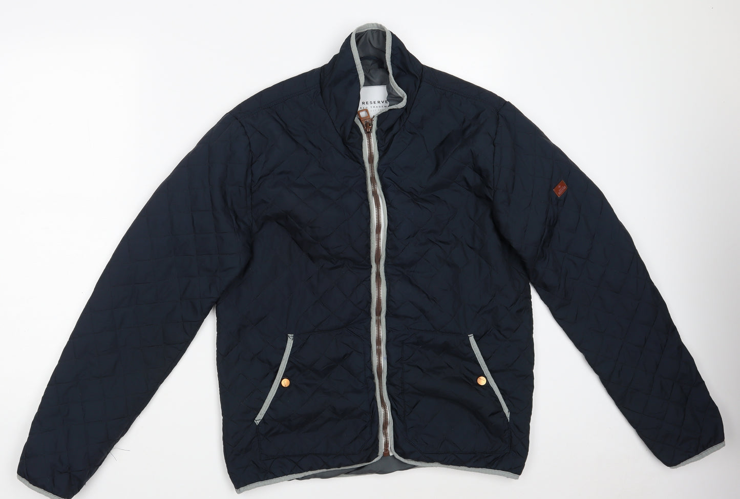 RESERVED Mens Blue   Quilted Jacket Size M  Zip