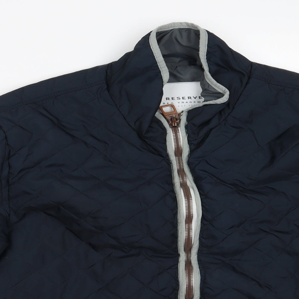 RESERVED Mens Blue   Quilted Jacket Size M  Zip