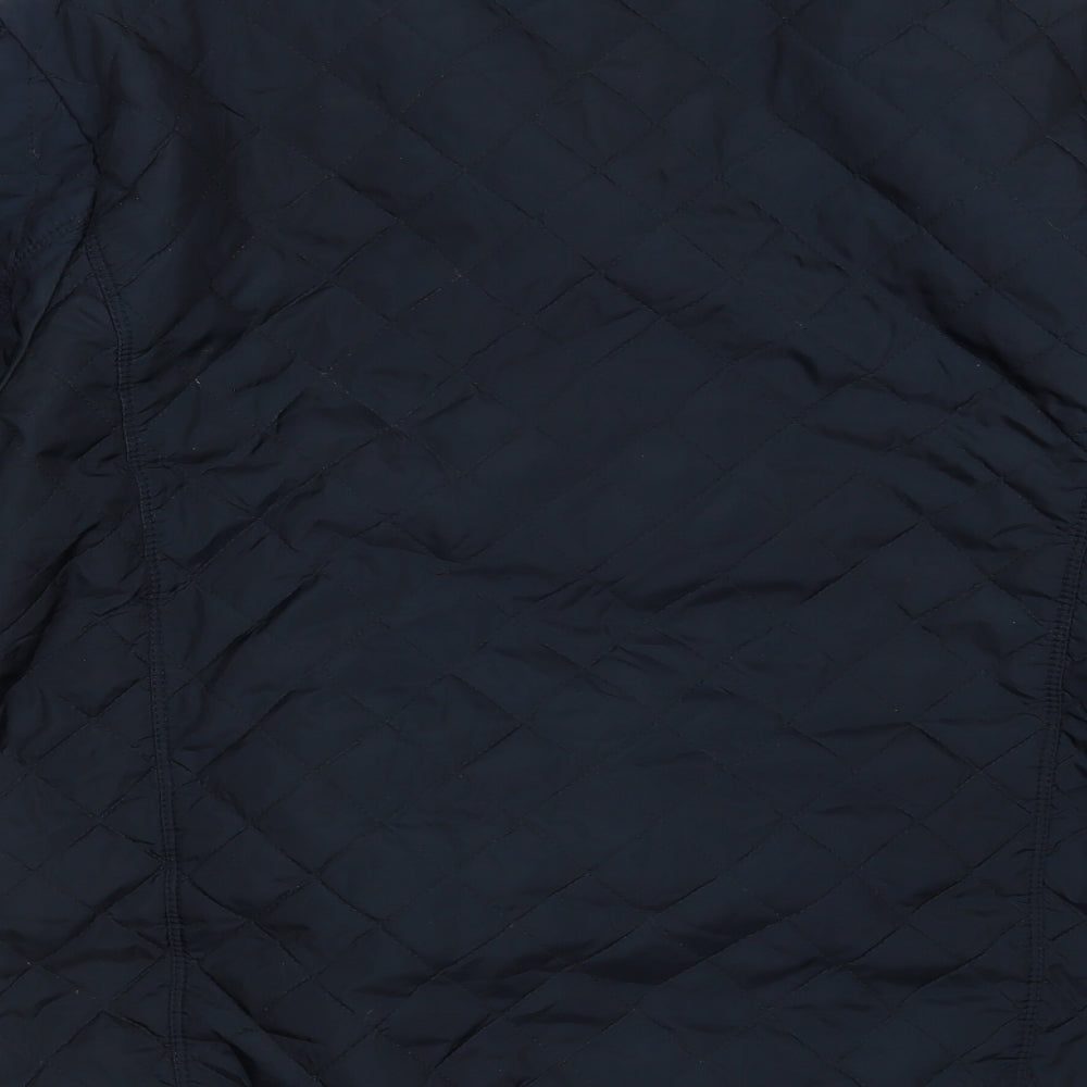 RESERVED Mens Blue   Quilted Jacket Size M  Zip
