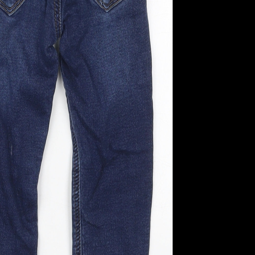 NEXT Boys Blue  Cotton Tapered Jeans Size 3-4 Years  Regular Drawstring